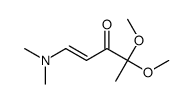1-(dimethylamino)-4,4-dimethoxypent-1-en-3-one结构式