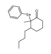 3-butyl-2-methyl-2-(phenylselanyl)cyclohexanone结构式