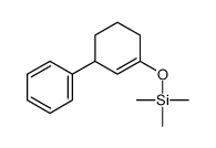 Cyclohexene, 3-phenyl-1-(trimethylsilyloxy)- Structure
