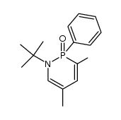 1-tert-butyl-3,5-dimethyl-2-oxo-2-phenyl-1,2-dihydro-1,2-azaphosphinine结构式