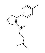 N1,N1,N2-trimethyl-N2-(2-(p-tolyl)cyclopent-1-en-1-yl)ethane-1,2-diamine结构式