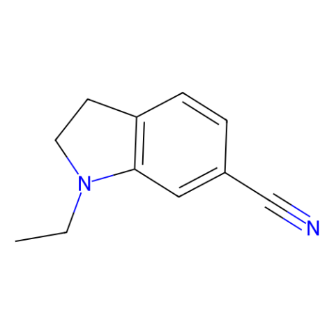 1-Ethylindoline-6-carbonitrile Structure