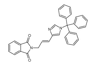 (E)-N-[3-(1-Triphenylmethyl-1H-imidazol-4-yl)allyl]phthalimid结构式