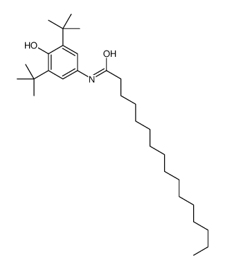 N-(3,5-ditert-butyl-4-hydroxyphenyl)hexadecanamide结构式