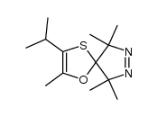 4-isopropyl-3',3',5,5',5'-pentamethyl-2H-1,3-oxathiole-2-spiro-4',3',5'-dihydropyrazole结构式