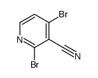 3-Pyridinecarbonitrile, 2,4-dibromo- Structure
