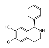 (R)-(+)-6-chloro-7-hydroxy-1-phenyl-1,2,3,4-tetrahydroisoquinoline Structure