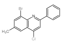 8-溴-4-氯-6-甲基-2-苯基喹啉结构式