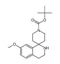 叔-丁基 7-甲氧基-3,4-二氢-2H-螺[异喹啉并-1,4-哌啶]-1-甲酸基酯结构式