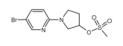 1-(5-bromo-2-pyridinyl)-3-pyrrolidinyl methanesulfonate Structure