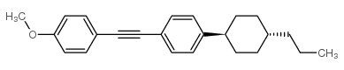 反式-1-甲氧基-4-(2-(4-(4-丙基环己基)苯基)乙炔基)苯结构式