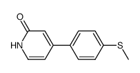 4-(4-(methylthio)phenyl)pyridin-2(1H)-one Structure