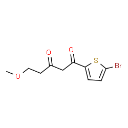 1-(5-溴噻吩-2-基)-5-甲氧基戊烷-1,3-二酮结构式