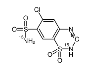 氯噻嗪-13C,15N2结构式