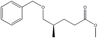 R-5-苄氧基-4-甲基-戊酸甲酯结构式