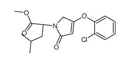 (S)-2-(4-(2-氯苯氧基)-2-氧代-2,5-二氢-1H-吡咯-1-基)-4-甲基戊酸甲酯结构式