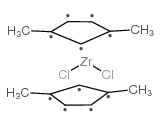 1,3-dimethylcyclopenta-1,3-diene,zirconium(4+),dichloride Structure