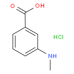 3-(甲氨基)苯甲酸盐酸盐结构式