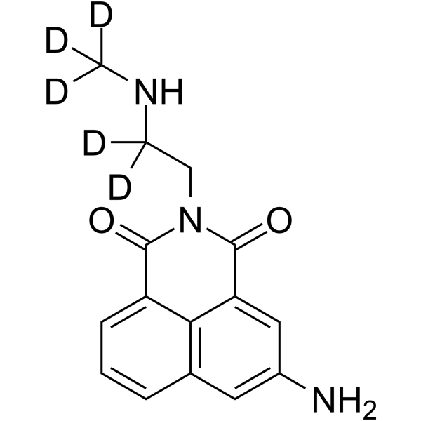 N'-Desmethyl amonafide-d5结构式