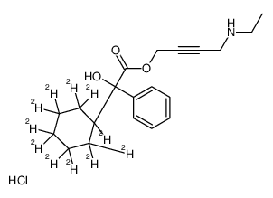rac-Desethyl Oxybutynin-d11 hydrochloride结构式