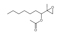 1-(2-methyloxyran-2-yl)heptyl acetate Structure