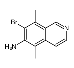 6-amino-7-bromo-5,8-dimethylisoquinoline Structure