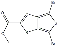 4,6-二溴噻吩并[3,4-B]噻吩-2-羧酸甲酯结构式
