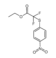 ethyl 2,2-difluoro-2-(4-nitrophenylthio)acetate Structure