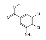 3-氨基-4,5-二氯苯甲酸甲酯结构式