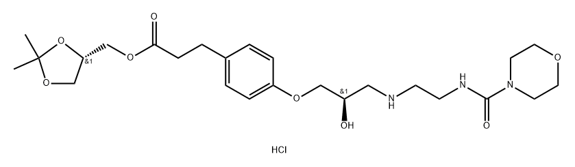 盐酸兰地洛尔异构体Ⅱ结构式
