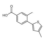 2-甲基-4-(甲基硫代)-[1,1-联苯]-4-羧酸结构式