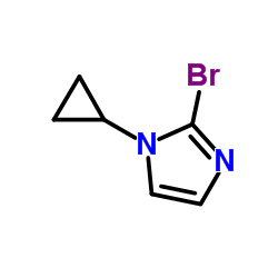 2-溴-1-环丙基-1H-咪唑结构式