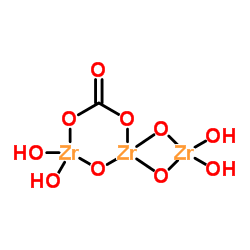 Zirconium carbonate oxide structure