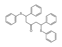 1,5-diphenyl-1,5-bis(phenylsulfanyl)pentan-3-one结构式