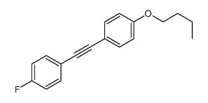 1-butoxy-4-[2-(4-fluorophenyl)ethynyl]benzene结构式