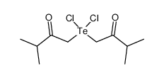 dichloro-bis-(3-methyl-2-oxo-butyl)-λ4-tellane结构式