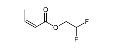 2,2-difluoroethyl (E)-but-2-enoate Structure