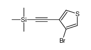 2-(4-bromothiophen-3-yl)ethynyl-trimethylsilane Structure