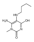 6-amino-5-(butylamino)-1-methylpyrimidine-2,4-dione Structure