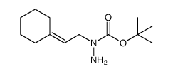 tert-butyl 1-(2-cyclohexylideneethyl)hydrazinecarboxylate Structure