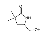 3,3-dimethyl-5-hydroxymethyl-2-pyrrolidinone Structure