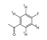 4′-氟苯乙酮-d4结构式