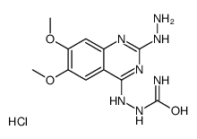 [(2-hydrazinyl-6,7-dimethoxyquinazolin-4-yl)amino]urea,hydrochloride Structure
