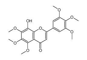 8-hydroxy-5,6,7,3',4',5'-hexamethoxyflavone Structure