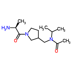 N-{[1-(L-Alanyl)-3-pyrrolidinyl]methyl}-N-isopropylacetamide Structure