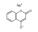 sodium salt of 4-hydroxy coumarin Structure