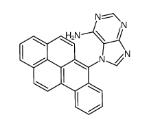7-benzo[b]pyren-6-ylpurin-6-amine结构式