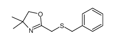 2-(benzylsulfanylmethyl)-4,4-dimethyl-5H-1,3-oxazole Structure