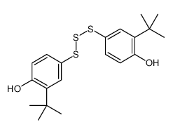 2-tert-butyl-4-[(3-tert-butyl-4-hydroxyphenyl)trisulfanyl]phenol Structure