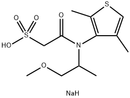 Dimethenamid-ethane sulfonic acid (ESA) sodium Structure